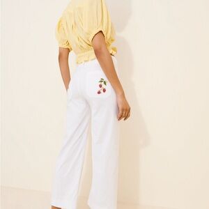 Anthropologie Colette Pants - Embroidered edition